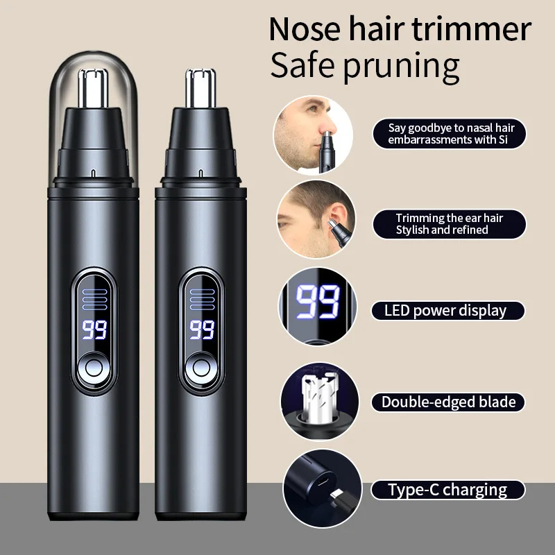 Men'S Grooming Scissors - ミニポケット鼻毛トリマー無痛バリカン鼻耳毛眉毛防水ポータブルトリマー男性女性のための