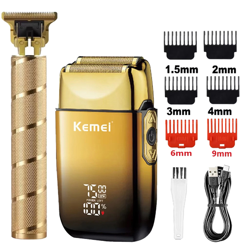 Men'S Grooming Boxes - Kemei KM-TX10 T9 ヘアトリマー 電気シェーバー フォイルシェーバー