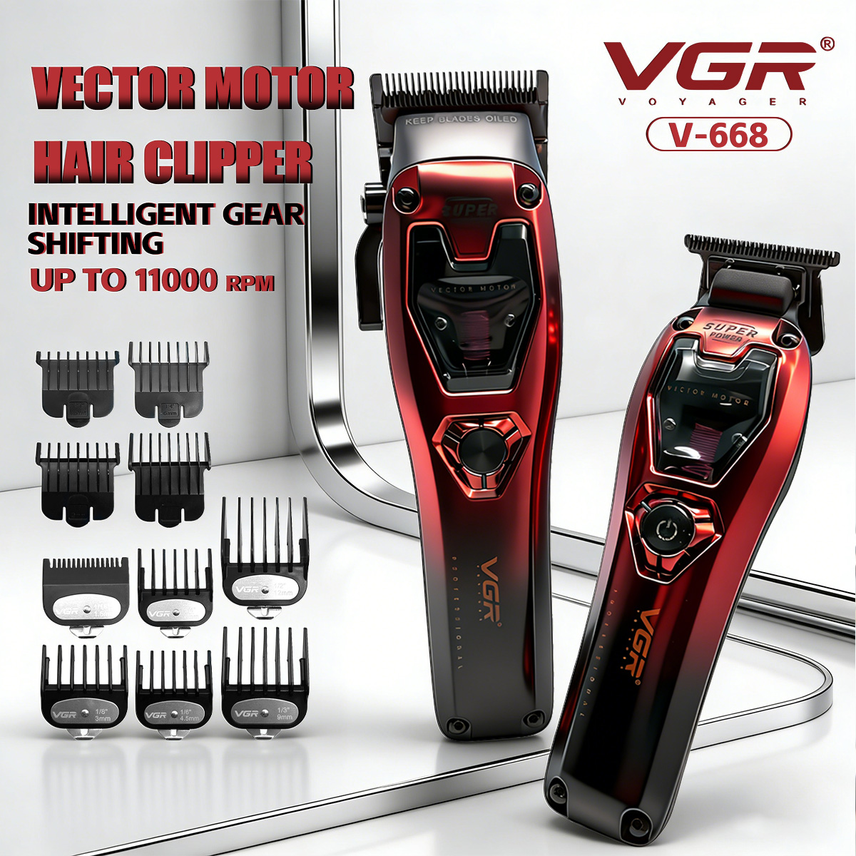 Men'S Grooming Scissors - VGR ヘアー バリカン プロ仕様 ヘアー トリマー