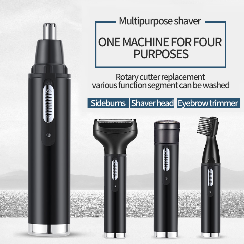 電気鼻耳ヘアトリマー男性用無痛充電式眉毛ひげ 4 in 1  - Men'S Grooming Scissors のレビューと価格