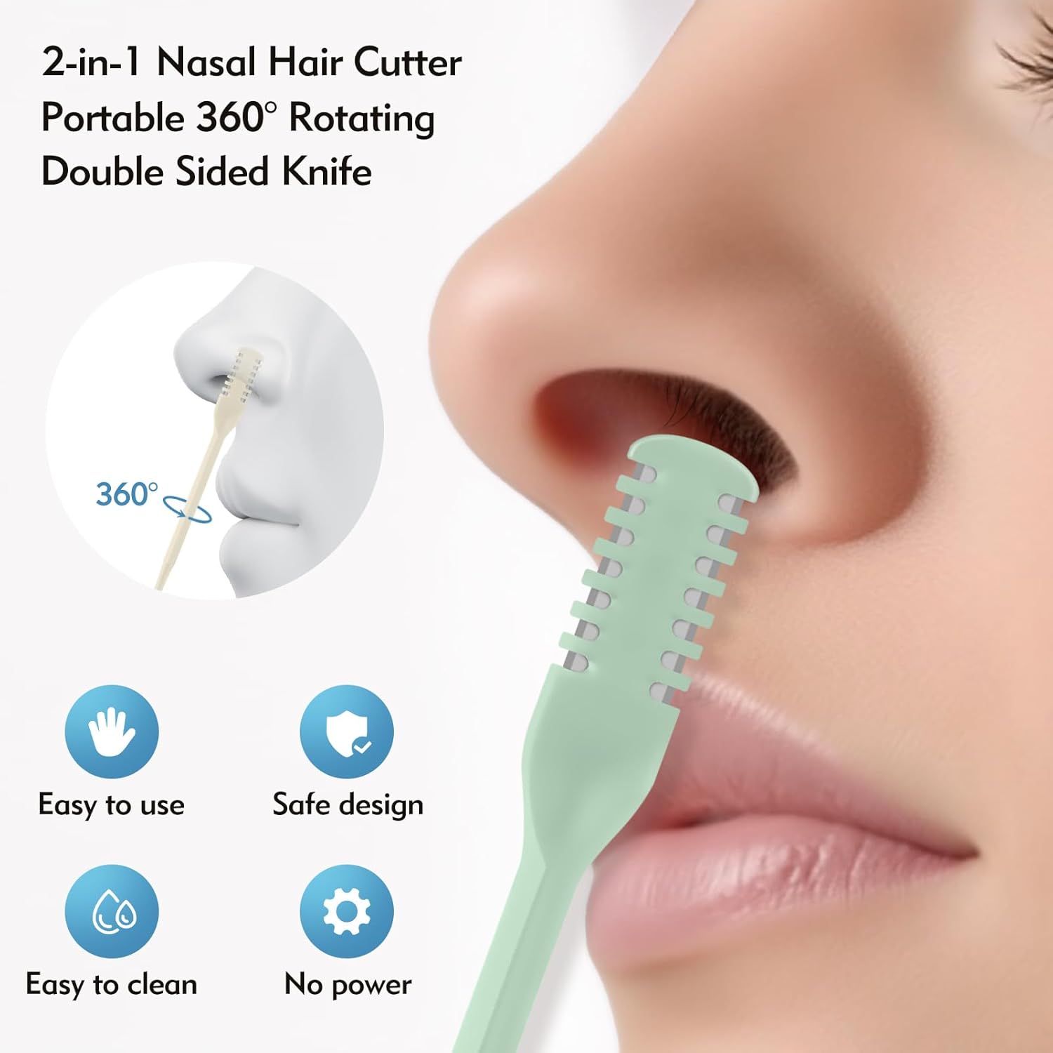 5/20/50個入り 2-in-1 鼻毛カッター、アップグレ - Men'S Grooming Scissors のレビューと価格