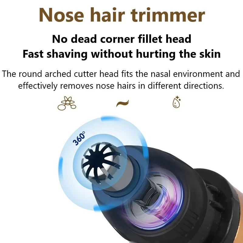 Kemei-男性と女性のための充電式ノーズトリマー,あごひげ - Men'S Grooming Boxes のレビューと価格