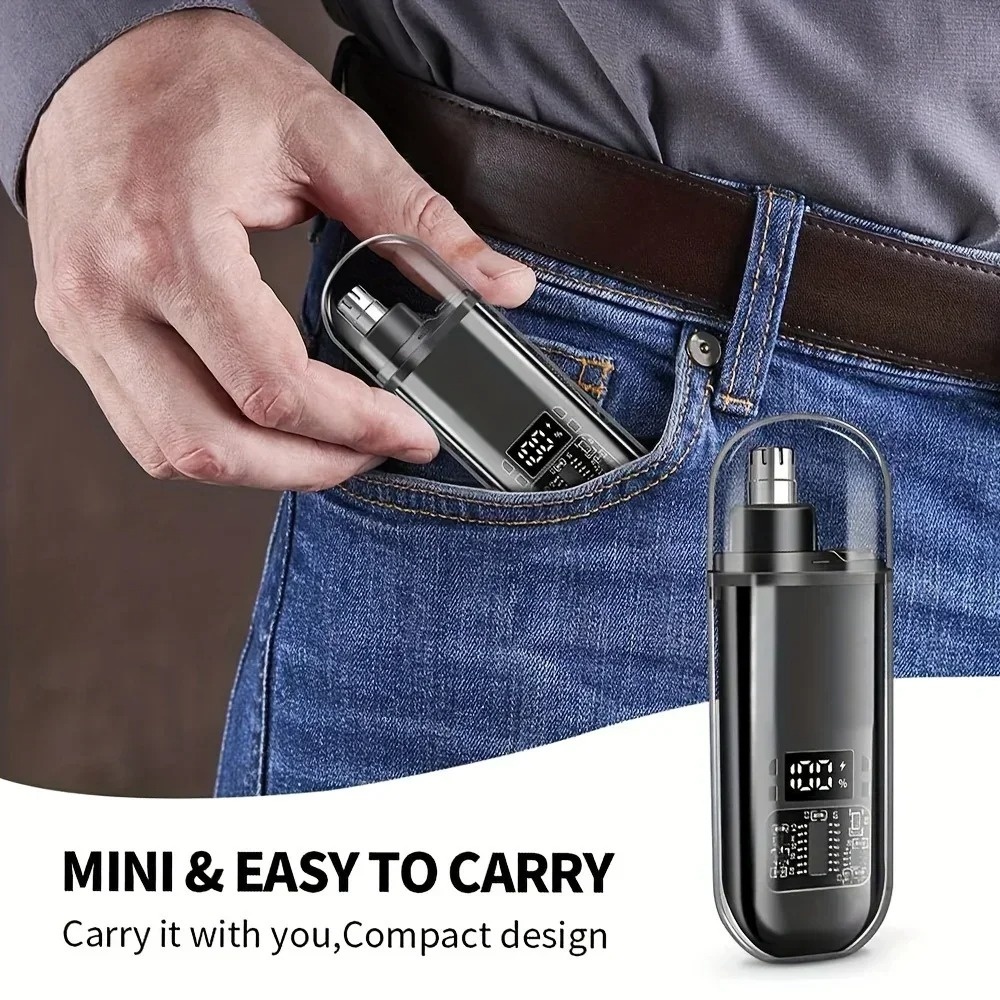 電気鼻耳毛トリマーミニコンパクトポータブルUSB C高速充電 - Men'S Grooming Hair Removal のレビューと価格
