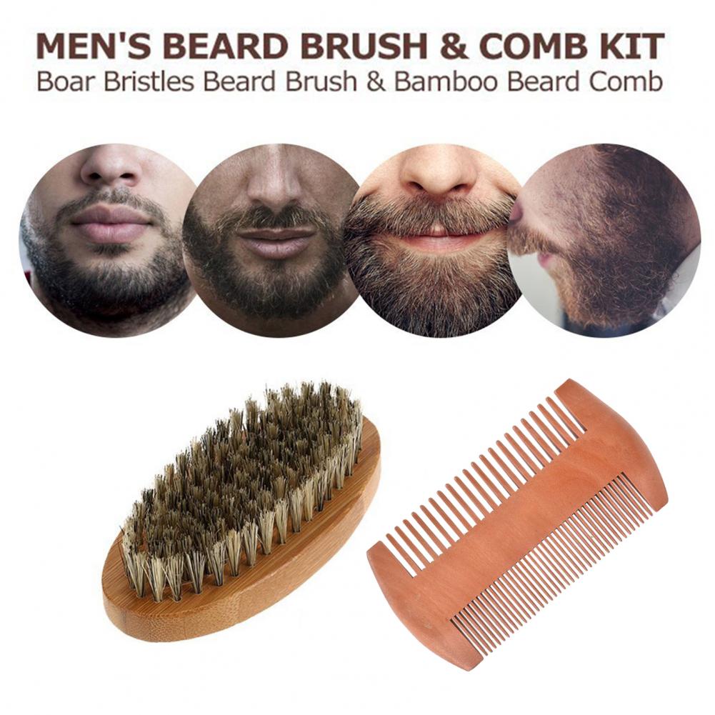 イノシシの毛,楕円形のブラシ,両面木製くし,はさみ,収納袋, - Men'S Grooming Bag のレビューと価格