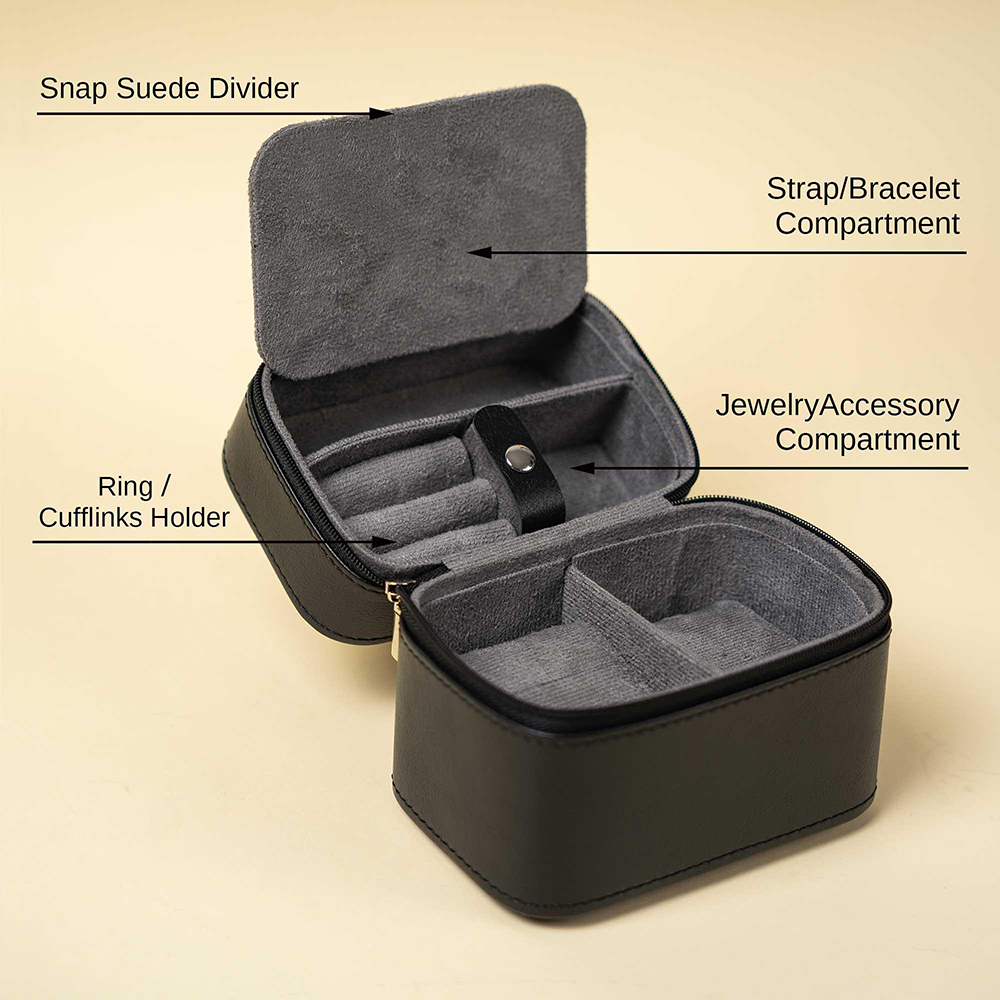 男性用パーソナライズウォッチボックス、トラベルジュエリーケー - Men'S Grooming Boxes のレビューと価格
