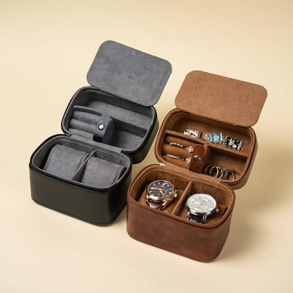 男性用パーソナライズウォッチボックス、トラベルジュエリーケー - Men'S Grooming Boxes のレビューと価格