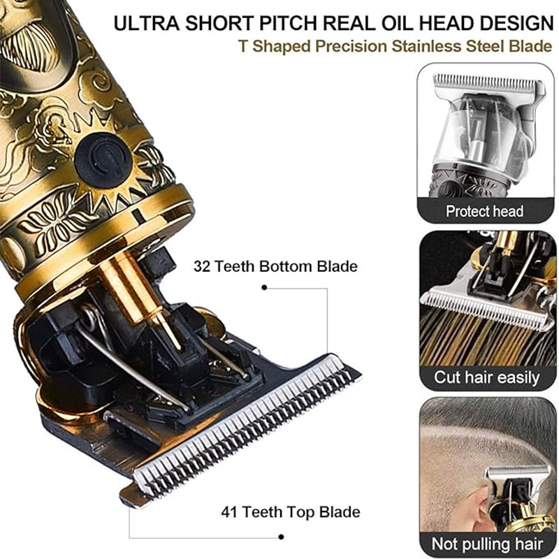 コードレス T9 ヘアトリマー男性用 USB 高速充電電気シ - Men'S Grooming Scissors のレビューと価格